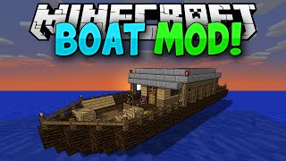 minecraft 1.7.10 мод больше лодок #3