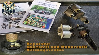 Mercedes R107: Naprawa zaworów ogrzewania (Duoventil/Monoventil)