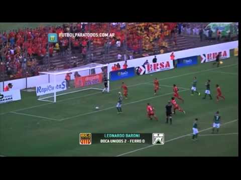 Los goles de Boca Unidos 2 Ferro 0.Fecha 14.Torneo Primera B Nacional 2014.FPT