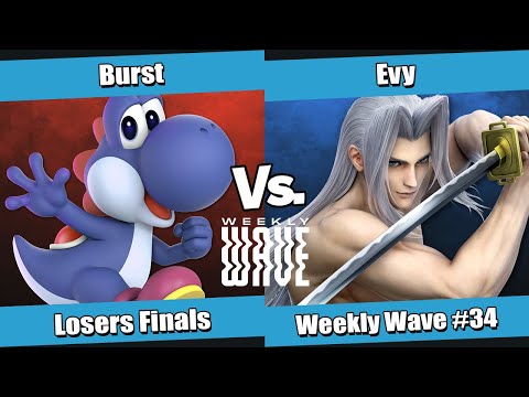 Weekly Wave #34 Losers Finals - Burst (Yoshi) vs evy (Sephiroth)