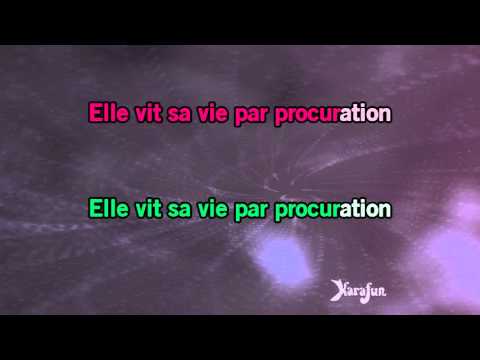 Karaoké La vie par procuration - Génération Goldman *