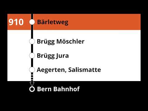 RBS Ansagen • 910 (M10) • Biel/Bienne – Bern
