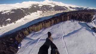 preview picture of video 'Flying @ Davos, Jakobshorn'
