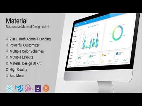 Material Design React Admin with Bootstrap | Themeforest Website Templates and Themes
