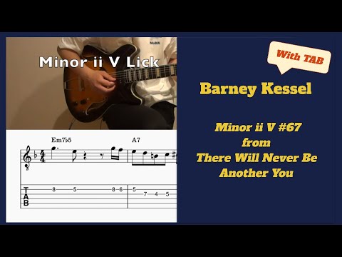 Lick of the Day #67 - Barney Kessel Minor ii V Lick with TAB