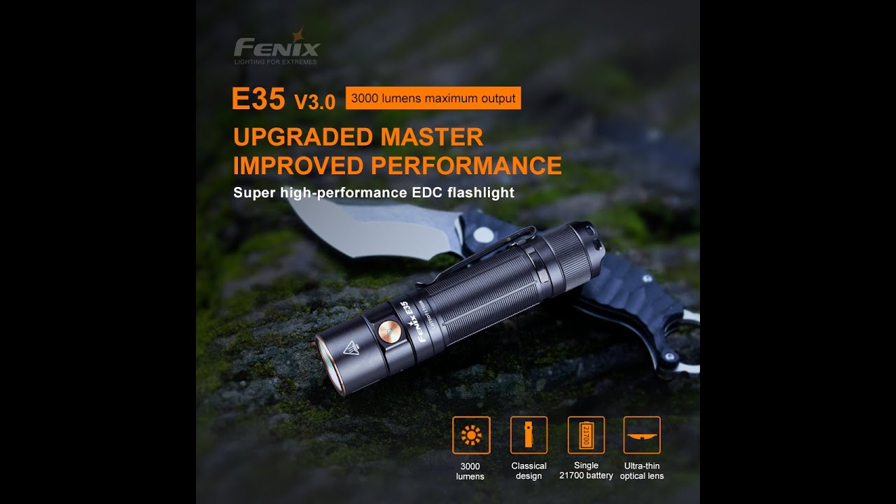 Fenix E35 V3.0 LED Lommelykt