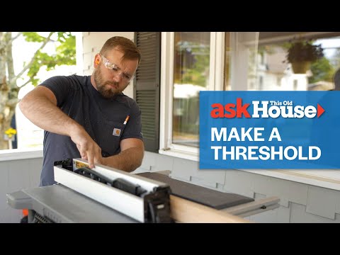 How to Make an Exterior Door Threshold | Ask This Old House