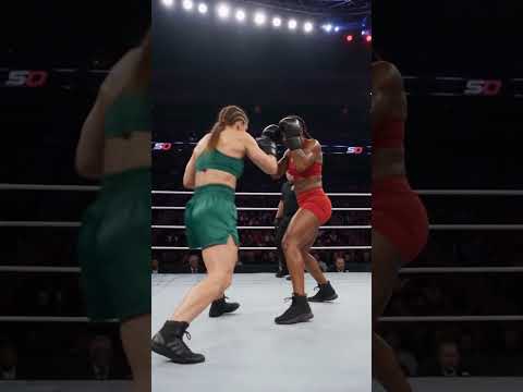 🥊She Ended It with a Flurry of Punches 😳 #shorts