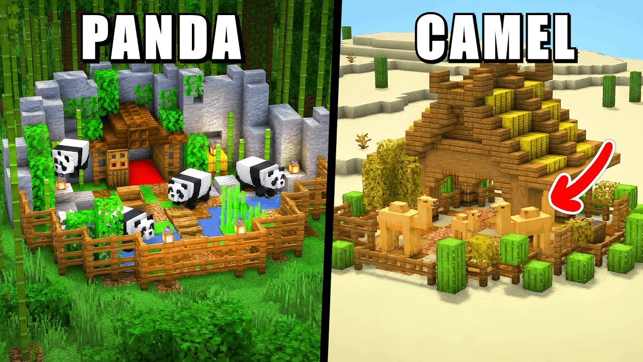 Build ZOO in Minecraft Using This 10 Animal Houses!