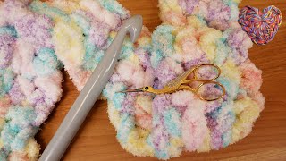 Häkeln | XXL Wolle von Tedi im Test | Bunter Kuschel Schal