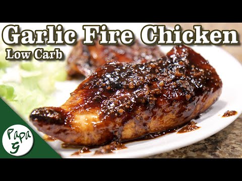 Sticky Garlic Fire Chicken – A Spicy Low Carb Keto Chicken Recipe