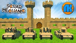 БИТВА КАРТОННЫХ ТАНКОВ !!! МУЛЬТИК в Scrap Mechanic !!! СКАЧАТЬ СКРАП МЕХАНИК !!!