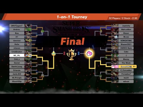 Super Smash Bros Ultimate Online Tourney!