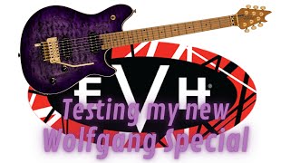Video thumbnail for Testing out my new EVH Wolfgang Special Quilted Maple Top Baked Maple Fingerboard Purple Burst by JB Aubry