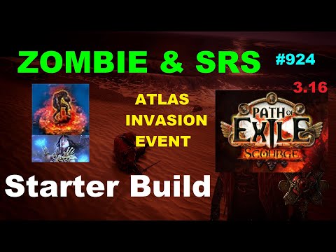 [POE] Atlas Invasion - MY ZOMBIE & SRS Necromancer League Starter - 924