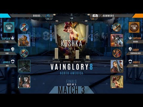 Rogue vs Hammers Game 3 Final | Vainglory 8 NA Autumn 2017 Split 2 Week 2
