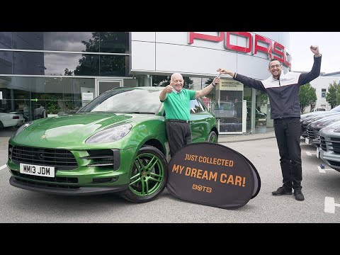BOTB Winner James Mills collects his Porsche Macan S!