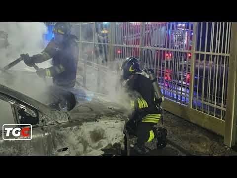 Three cars caught fire at a dealership in Carinaro.