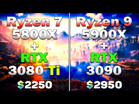 Ryzen 7 5800X + RTX 3080 Ti vs Ryzen 9 5900X + RTX 3090 | PC Gameplay Tested