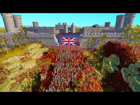 8 Million Rioters Charge British Army CASTLE WALL Breach! - Ultimate Epic Battle Simulator 2 UEBS 2