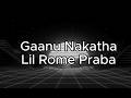 Lil Rome Praba Gaanu Nakatha ගෑනු නැකත LYRICS VIDEO