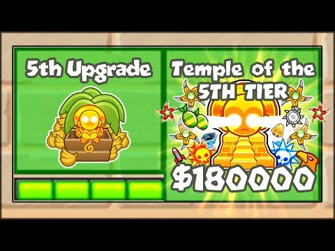 5TH TIER UPGRADES MOD - INSANE TEMPLE OF THE 5TH TIER | Bloons TD Battles Hack/Mod (BTD Battles)