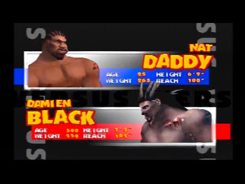 NAT DADDY vs DAMIEN BLACK (READY 2 RUMBLE) (SONY PLAYSTATION)