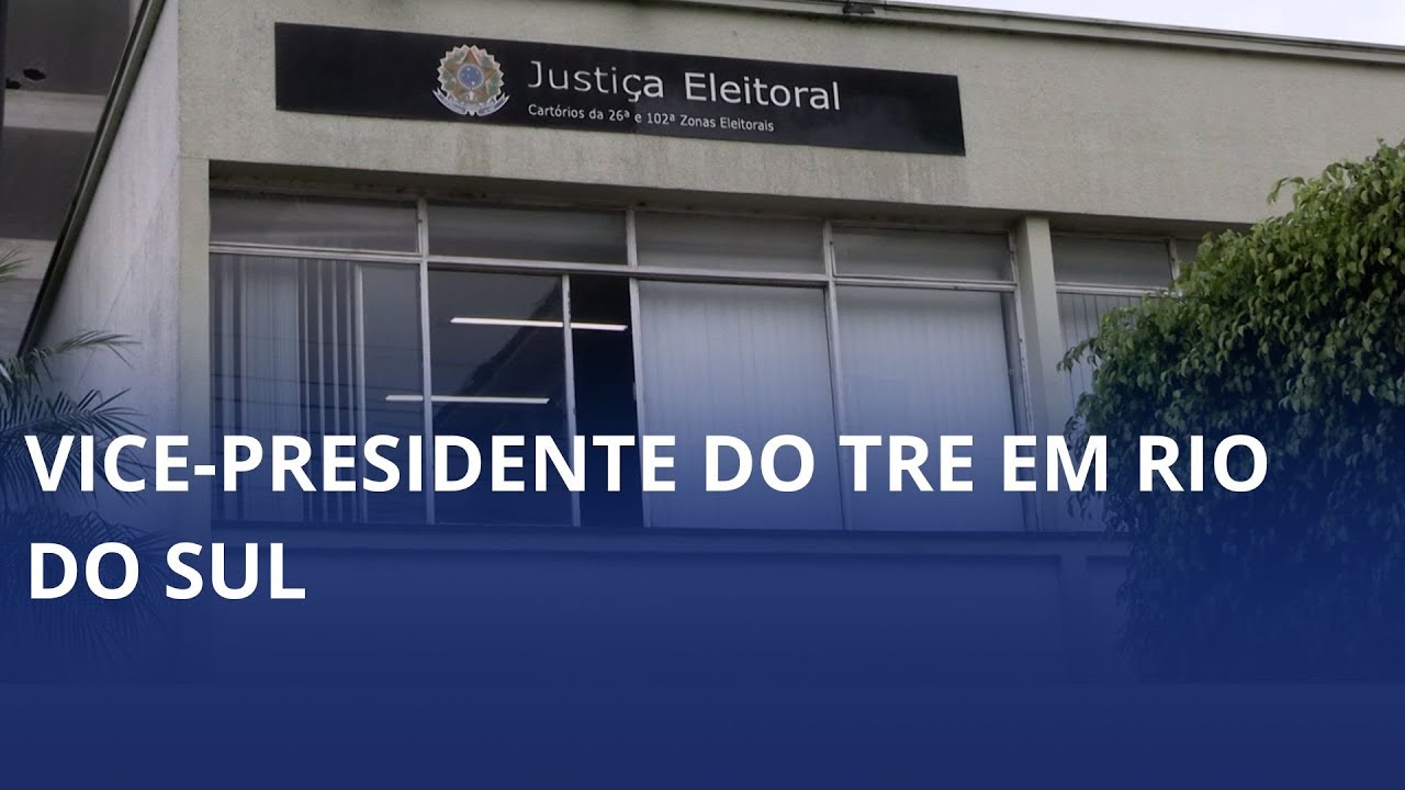 Vice-presidente do TRE visita cartório eleitoral em Rio do Sul