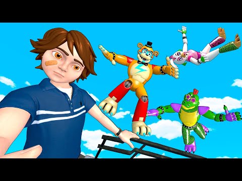 FNAF Security Breach: Epic Jumps & Ragdoll/Fails - GMOD ep.15