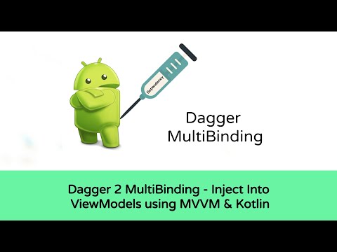 Dagger 2 MultiBinding - Inject into ViewModels using MVVM,Dagger and Kotlin