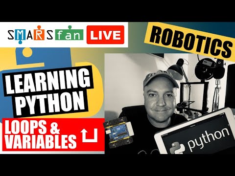 YouTube thumbnail for LEARNING PYTHON, LOOPS & VARIABLES, for Raspberry Pi Robots