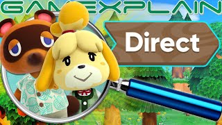 Animal Crossing: New Horizons Direct ANALYSIS (Menus & Secrets!)