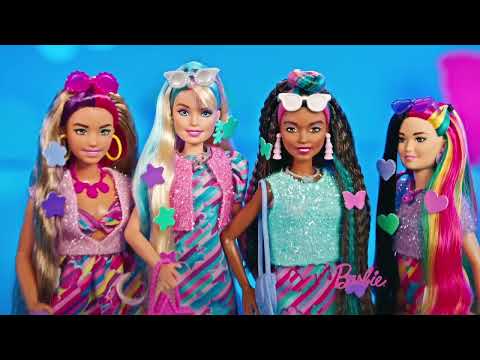 Barbie Totaly Hair lėlė juodais plaukais video