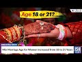 Min Marriage Age For Women Increased From 18 To 21 Years