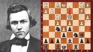 Paul Morphy plays the french defence against his f