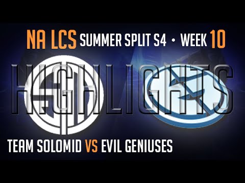 LCS Highlights TSM vs EG Week 10 Day 1 NA Summer 2014 Team Solomid vs Evil Geniuses S4 W10D1G2 Seaso