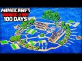 I Survived 100 Days In An OCEAN ONLY World In Minecraft Hardcore