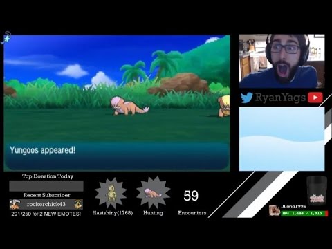Shiny Yungoos via SOS in Pokemon Sun and Moon