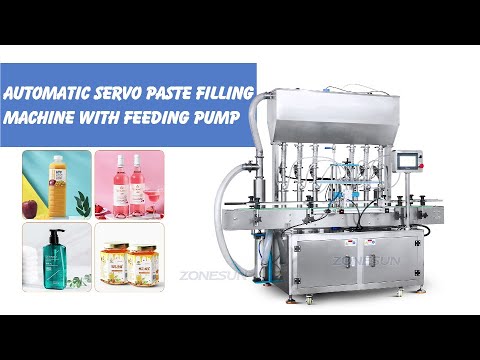 ZONESUN ZS-YT6T-6PX Six Head Viscosity Ointment Thick Paste Shampoo ketchup Honey Filling Machine