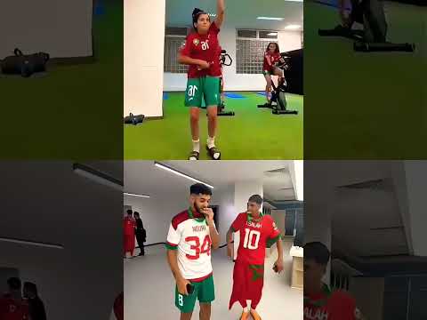 فخاطر الي ما يحملنا 🔥🇲🇦 رقصة أسود الأطلس 🥇 #المغرب #morocco #الجزائر #equipe_maroc #shorts #حكيمي