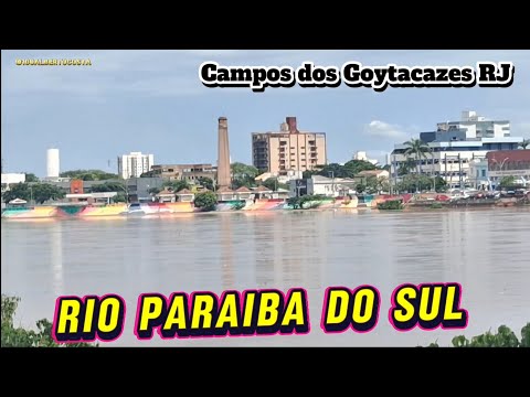 Nível d'água no Rio paraiba do sul sobe em Campos RJ parte (2)