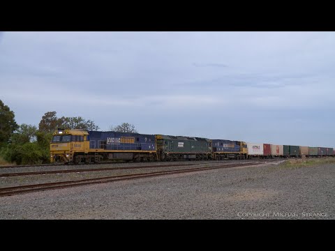 6MA5 Pacific National Container Freight Train (17/12/2021) - PoathTV Australian Railways