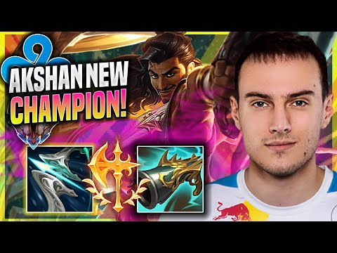 PERKZ FIRST GAME WITH NEW CHAMPION! - C9 Perkz Plays Akshan MID vs Lucian! |