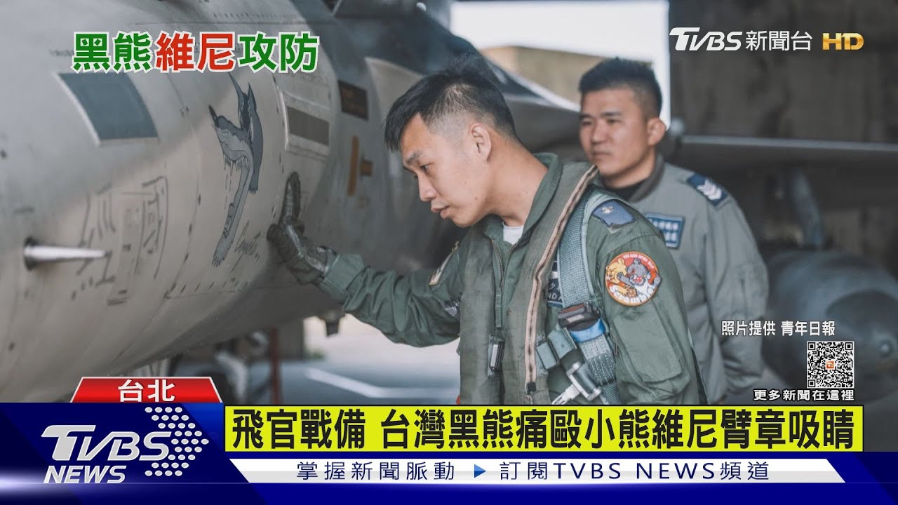 待命攔截共機!IDF飛官臂章超吸睛 「台灣黑熊」痛毆「小熊維尼」