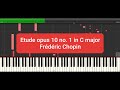 Waterfall Etude Op 10 No 1 Frédéric Chopin