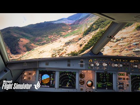 World’s Most Dangerous Approach & Landing | Paro Approach | Fenix A319 | 4K Graphics | MSFS 2024