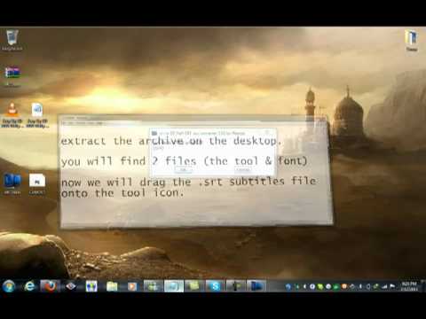 comment appliquer un fichier srt