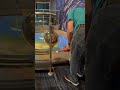 Dave launches the pendulum with fire