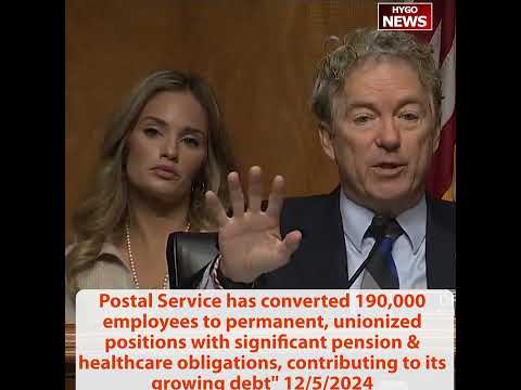 Sen Paul to Postmaster General: 80% volume down but increase employees with benefits? uncontrollable