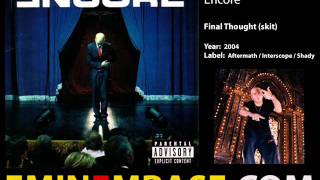 Eminem - Final Thought (skit)